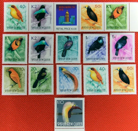 ZAYIX 1991-94 Papua New Guinea 755 787a MNH Tropical Birds 0208-AB32M Cover