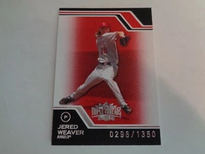 2008 Topps Triple Threads Jered Weaver Card #14 Serial #296/1350 - Picture 1 of 2