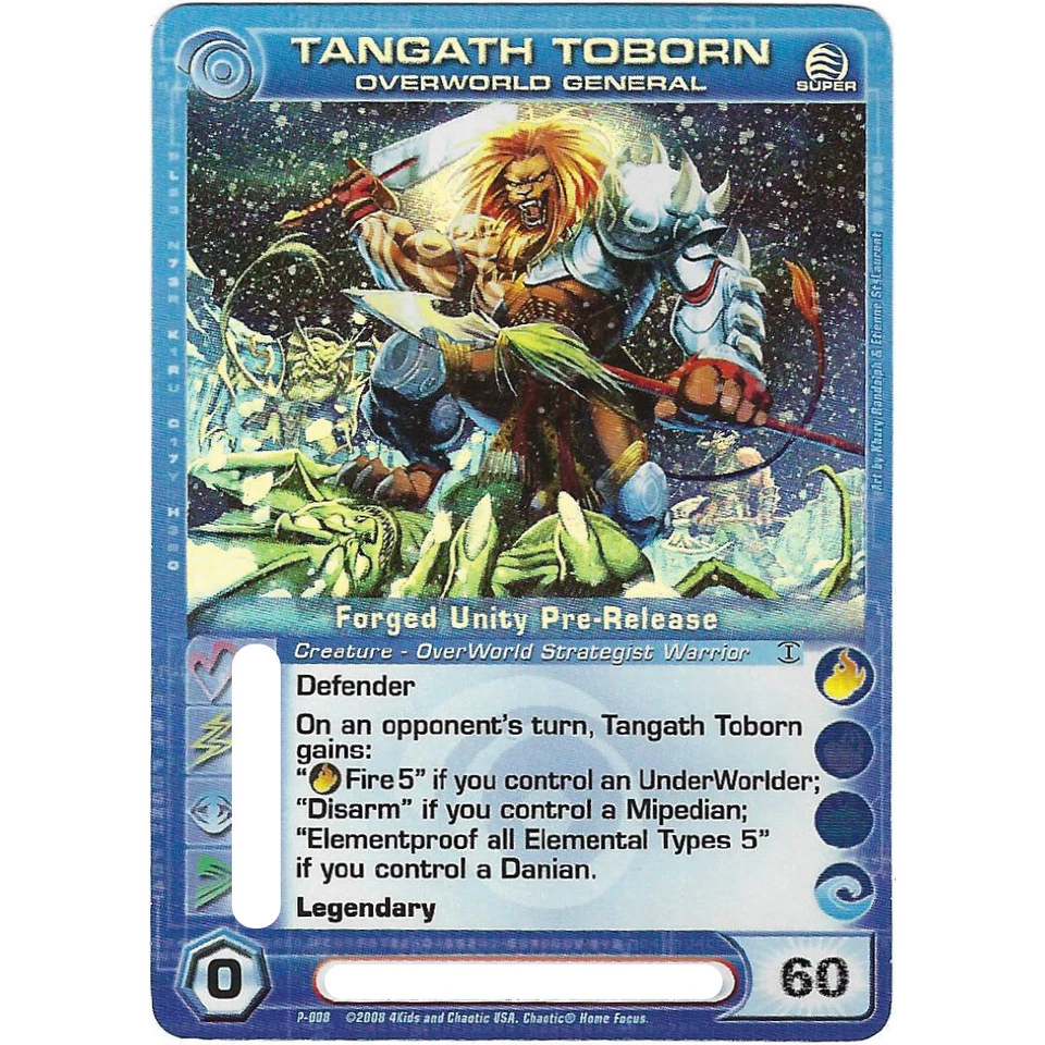 Chaotic TANGATH TOBORN OVERWORLD GENERAL Pre-Release Promo - Pick your energy - Image 1 of 3