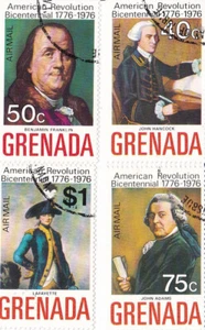 Grenada American Revolution Sammler-Set 40c- $ 1 CTO Sammlerstempel x4 GN5 - Bild 1 von 1