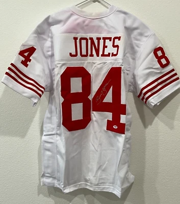 Brent Jones #84 San Francisco 49ers Signed Autographed Jersey PSA DNA - Image 1 of 4