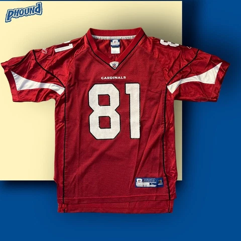 Vtg Reebok Arizona Cardinals Anquan Boldin Jersey Youth Large Maroon Rare NFL Cover