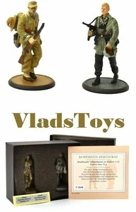 Atlas Afrika Korps Soldier & Paracaidista Teniente Battle Fort Eben-Emael #101 - Imagen 1 de 1