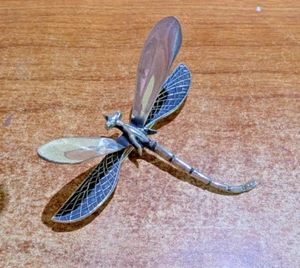 Vintage Sterling Silver Dragonfly Pin Brooch .925 3" wingspan - Picture 1 of 9