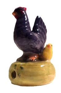 +++HUHN M*179 -HM.138 Keramik MARINE HENNE UND KÜKENKUCHEN VOGEL - Bild 1 von 6