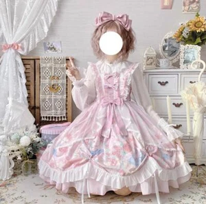 Rose Rabbit Para mujeres Lolita JSK Vestido Suspendedor Una Pieza Dulce Niña Fiesta Ropa - Imagen 1 de 12
