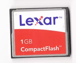 Lexar 1GB CF Compact Flash Camera Memory Card - Picture 1 of 2