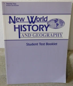 New World History And Geography Test Abeka Student Test Booklet - Picture 1 of 2