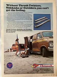 1977 Thrush Performance Twisters Sidekicks Outsiders Print Ad Dodge Van Surf - Picture 1 of 2