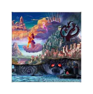 Thomas Kinkade Studios Disney Hercules 14 x 14 Canvas Wrap - Picture 1 of 2