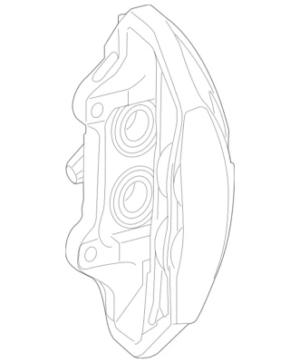 Mercedes Benz S550 S550e  S63 AMG 2014-2021 Left Disc Brake Caliper 222421459865 - Image 1 of 3