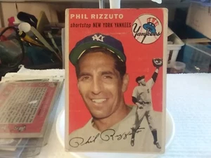 1954 Topps #`17 Phil Rizzuto - Yankees - Imagen 1 de 4
