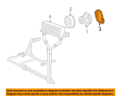 FORD OEM 92-96 E-350 Econoline Club Wagon 7.5L-V8 Water Pump-Gasket C8VZ8507A Foto 1 de 2