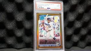 2018 Panini Donruss Optic #63 Ronald Acuña Jr. Bronze Rated Rookie PSA 9 POP 68 - Bild 1 von 6