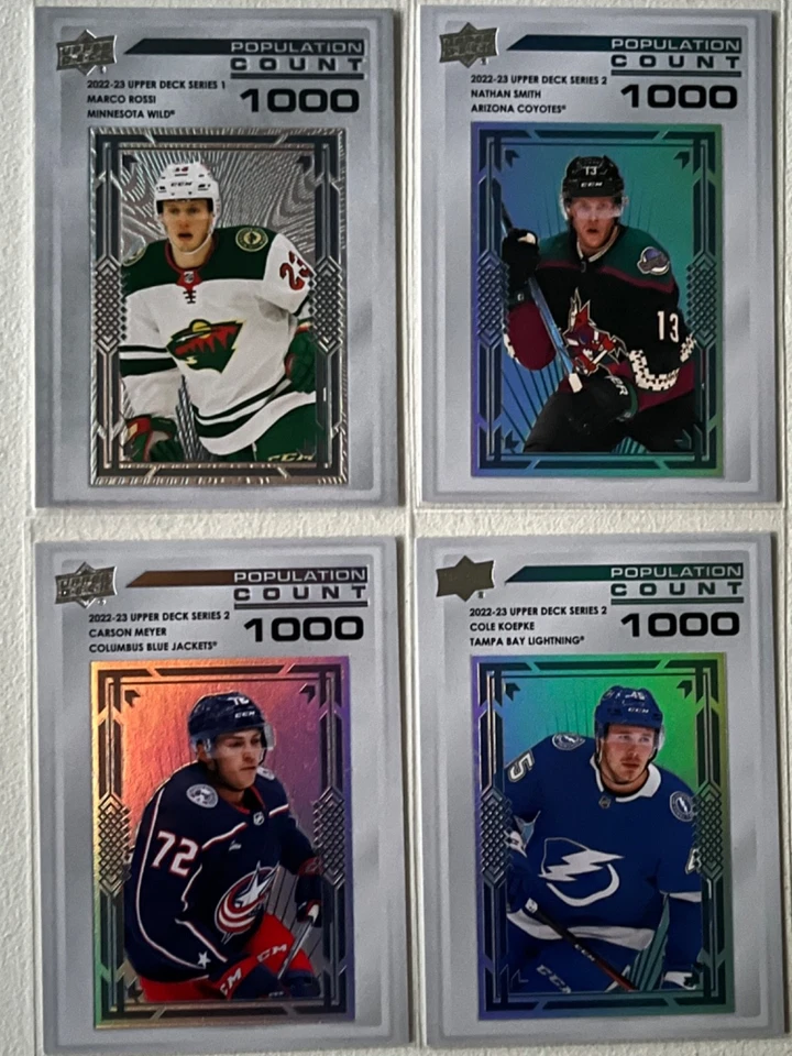 2022-23 Upper Deck Population Count 1000   Pick From List !! - Image 1 of 1