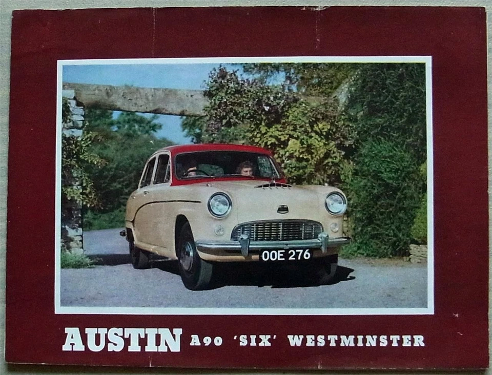 AUSTIN A90 SIX WESTMINSTER Car Sales Brochure c1956 #1153/B - Image 1 of 1