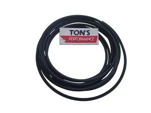 10 feet Vintage Braided Cloth Covered Primary Wire 14 gauge 14g ga Solid Black - Picture 1 of 3