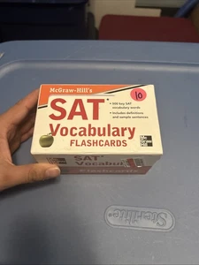 McGraw-Hill's SAT Vocabulary Flashcards 500 Key Words Used - Picture 1 of 5