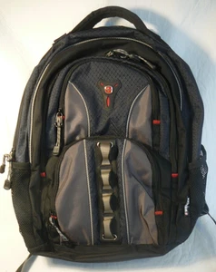 Wenger Swiss Army Triple Protect Multi Compartment Laptop Backpack Blue Black - Picture 1 of 13