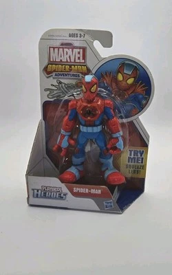 Figura de acción Playskool Heroes Web Slinging Spiderman Adventures Hasbro 2012 Foto 1 de 4