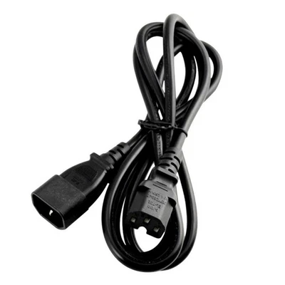 2m IEC 320 C14 to C15 AC Power Extension Cord Cable IEC320 for PC PDU UPS - Image 1 of 3