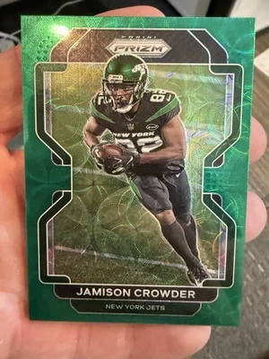 2021 Panini Prizm #86 Jamison Crowder GREEN SCOPE /75 Jets🔥 - Image 1 of 3