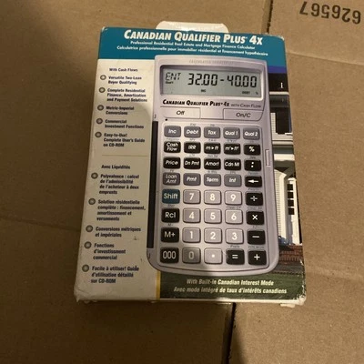 Canadian Qualifier Plus 4x Calculator Model 3423 New - Image 1 of 3