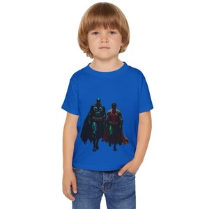 Toddler Tshirt Kid SuperHero Power of Two present gift Girl Boy cotton size 2-6  - Picture 1 of 21