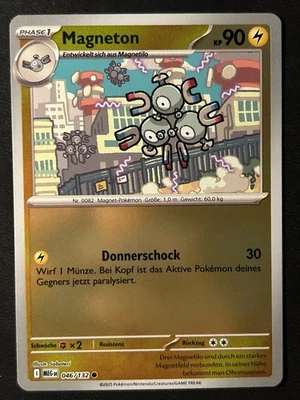Pokemon Magneton 46/132 Mega Entwicklung Reverse Holo Common DE NM-Mint - Bild 1 von 2
