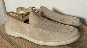 Peter Millar Venetian Loafers Excursionist Suede Beige Tan Mens Sz 11.5 M - EXC! - Picture 1 of 10
