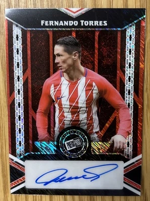 Fernando Torres 1/4🔥Auto Red 2024 Leaf Metal Soccer - Image 1 of 3