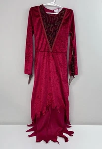Disguise Red Devil Fire Costume Girls 6-8 Dress - Picture 1 of 5