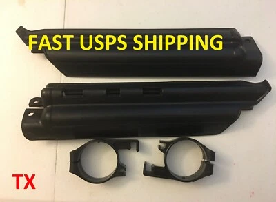 Protectores y soportes de horquilla delanteros negros para moto Kawasaki KLX250 KLX300R (97-07) Foto 1 de 4