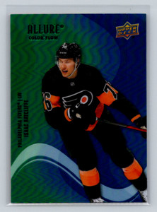 2022-23 Upper Deck Allure #SF-26 Isaac Ratcliffe (RC) -Green Blue Color Flow