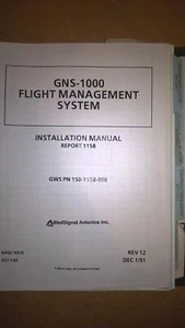 Honeywell Bendix King Global Wulfsburg GNS-1000 Flight Management Install Manual - Picture 1 of 1