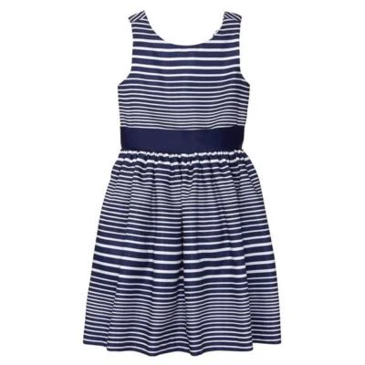 NWT Gymboree Dressed Up Striped Bow Duppioni Dress Wedding Easter ManySizes - Image 1 of 2