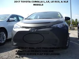 Lebra Front End Mask Cover Bra Fits 2017-2019 TOYOTA COROLLA L, LE,LE ECO & XLE - Picture 1 of 3