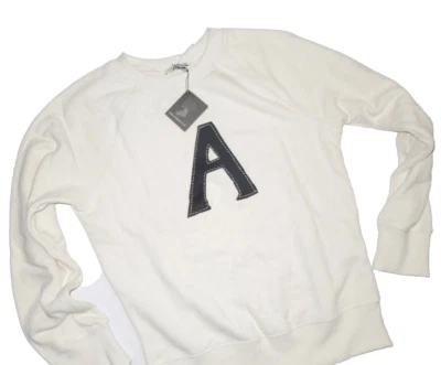 Sudadera Alex Chung for AG "A" cuello redondo blanca suave -talla mediana - venta al por menor $208 Foto 1 de 4
