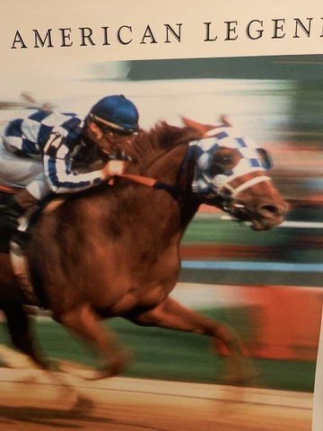 Rare gold metallic, print, Secretariat Kentucky Derby Posters Cover