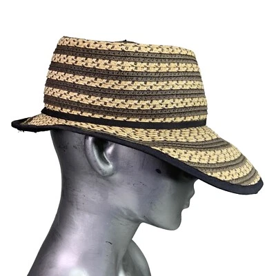 Magid Hats Paper Straw Sun Visor Hat Gray Wheat Hat Size S / M - Image 1 of 4