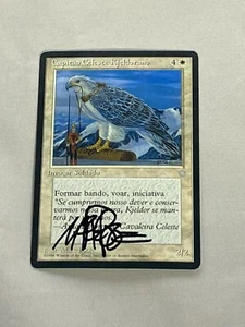 MTG Spanish Kjeldoran Skycaptain Artist Proof and Signature Signed Poole - Picture 1 of 2