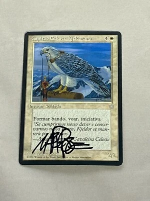 MTG Spanish Kjeldoran Skycaptain Artist Proof and Signature Signed Poole - Image 1 of 2