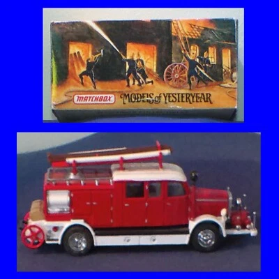 Matchbox Model of Yesteryear 1938 Mercedes KS15 Fire Truck - Image 1 of 4