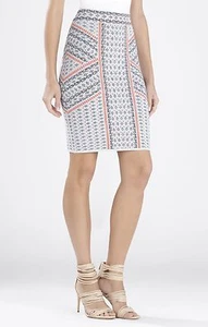 NUEVA FALDA BCBGMAXAZRIA BT AQUA COMBO PAVEL JACUARD PZW3F378/B483A TALLA XS - Imagen 1 de 3