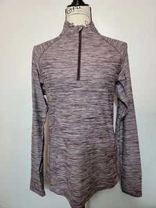 Camisa de mujer All In Motion manga larga 3/4 con cremallera talla XXL púrpura  - Imagen 1 de 10