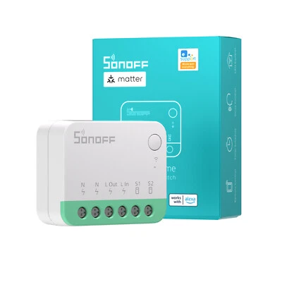 SONOFF MINIR4M Extreme Wi-Fi Smart Switch Matter-enabled External Switch Control - Image 1 of 4