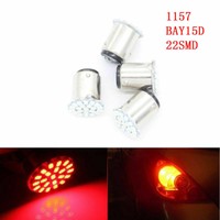 2 x T25 rosso S25 1157 BAY15D P21/5W 22 SMD LED auto freno lampadine coda