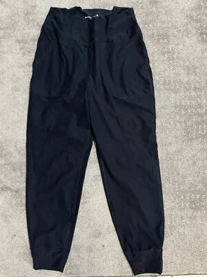 ABERCROMBIE & FITCH SPORTS LEGGINGS,INSERTS MESH,SIDE POCKETS,SZ XL,COLOR BLACK - Image 1 of 4