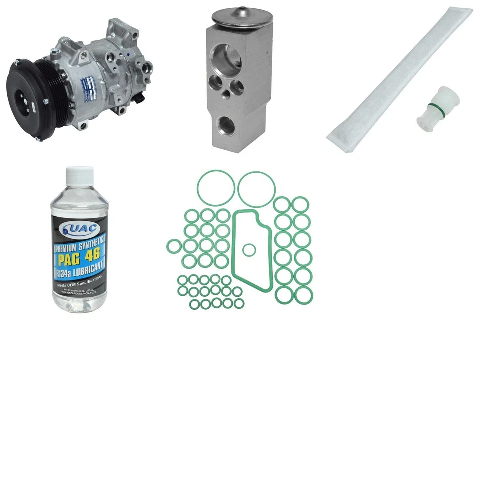Комплект компрессора кондиционера UAC для 2007-2009 Toyota Camry 2,4 л L4 GAS - Изображение 1 из 1