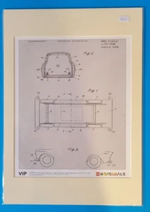 LEGO ORIGINALS Limited Edition Print - Deutsches Patent für Spielzeugauto 1963 - montiert - Bild 1 von 9